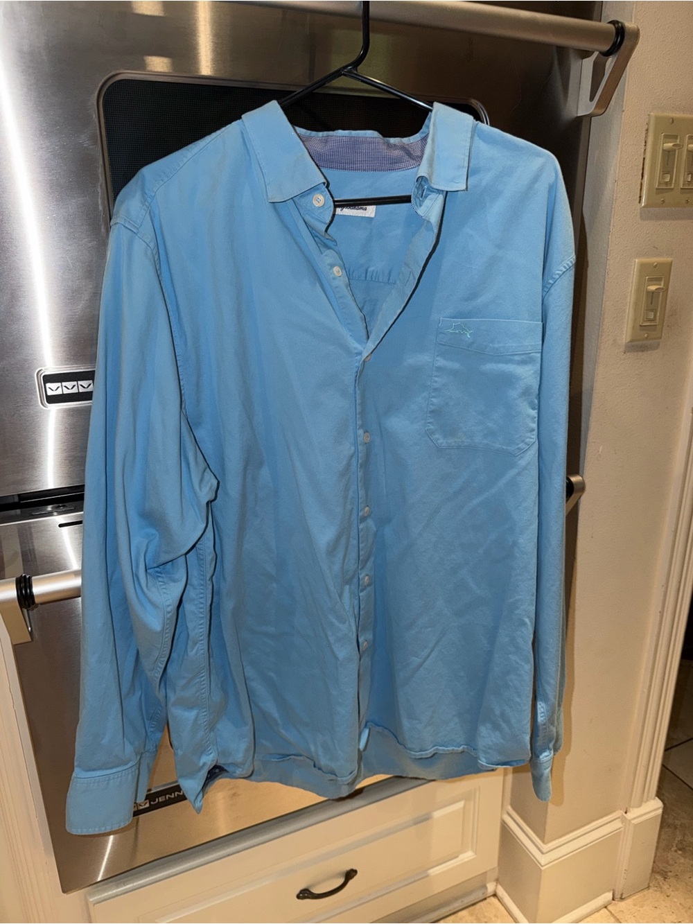 Tommy Bahama Sky Blue Long-Sleeve Button-Down Shirt